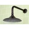 Kingston Brass K135A5CK 5-1/4-Inch Shower Head with Shower Arm, Oil Rubbed Bronze K135A5CK - alternate 3